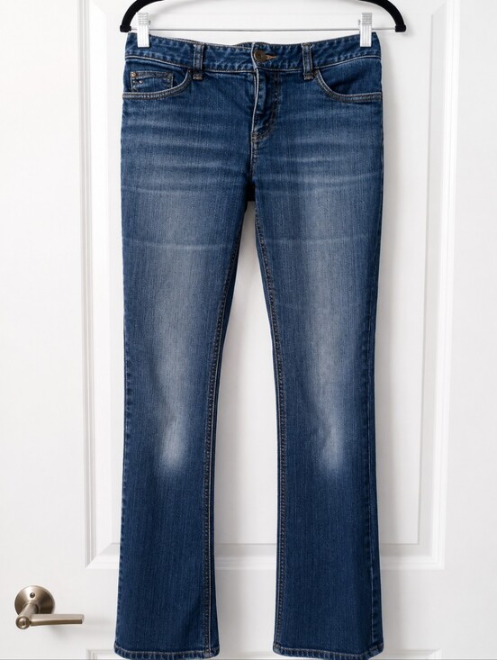 Tommy Hilfiger Denim - Tommy Hilfiger Vintage 90s Style Flare Jeans Faded Medium Wash Mid Rise Bootcut